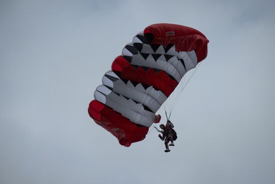 Чемпионат по парашютному спорту в Гудермесе
