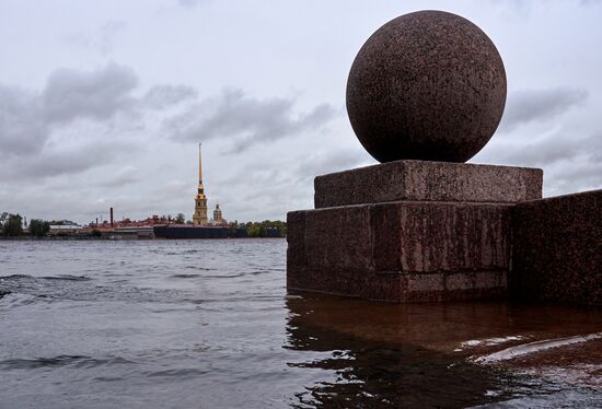 Штормовое предупреждение объявлено в Санкт-Петербурге