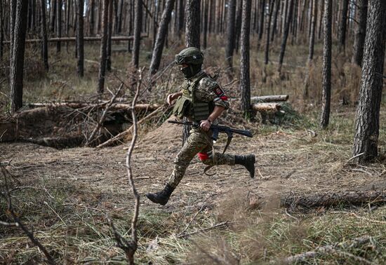 Боевая работа минометных расчетов ЦВО на Краснолиманском направлении СВО