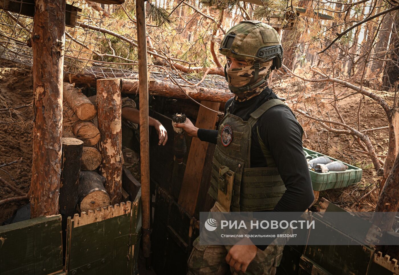 Боевая работа минометных расчетов ЦВО на Краснолиманском направлении СВО