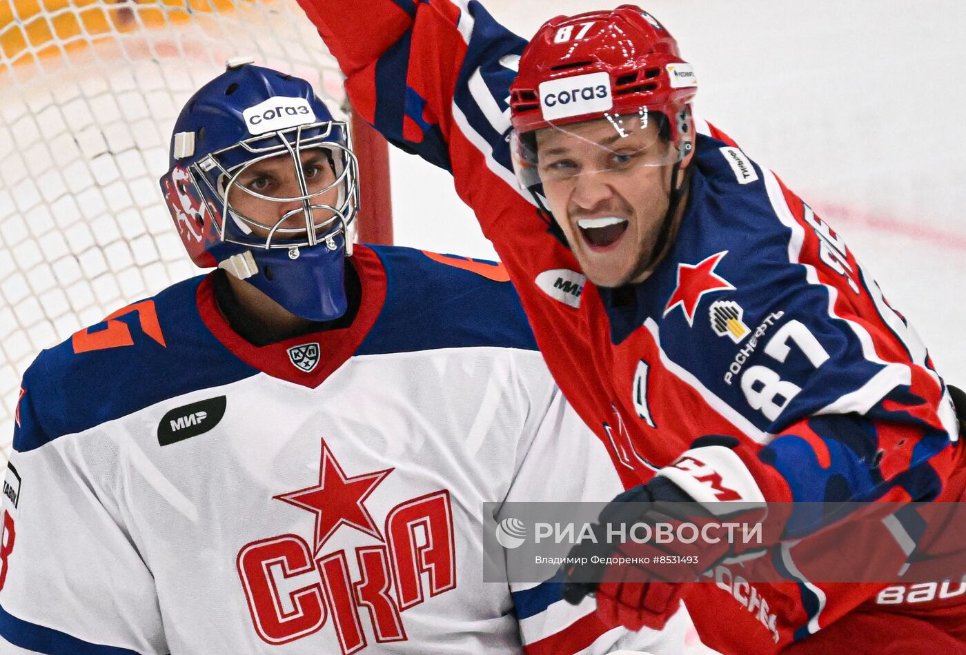 Хоккей. КХЛ. Матч ЦСКА - СКА