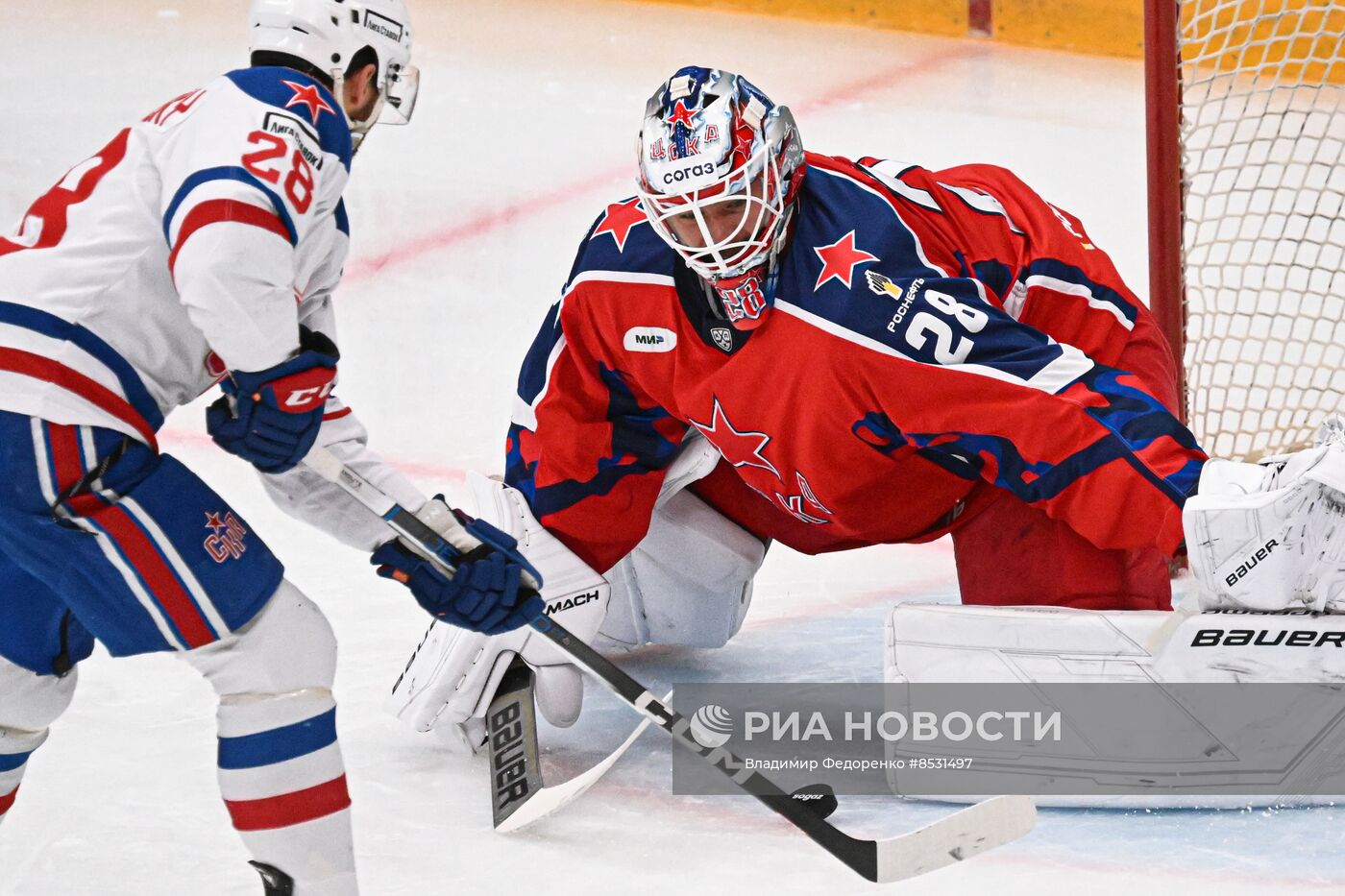 Хоккей. КХЛ. Матч ЦСКА - СКА