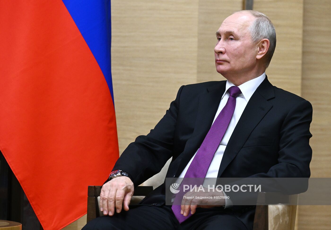 Президент РФ В. Путин встретился с президентами Узбекистана и Казахстана Ш. Мирзиеевым и К.-Ж Токаевым