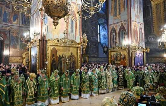 Патриаршее служение в Свято-Троицкой Сергиевой Лавре