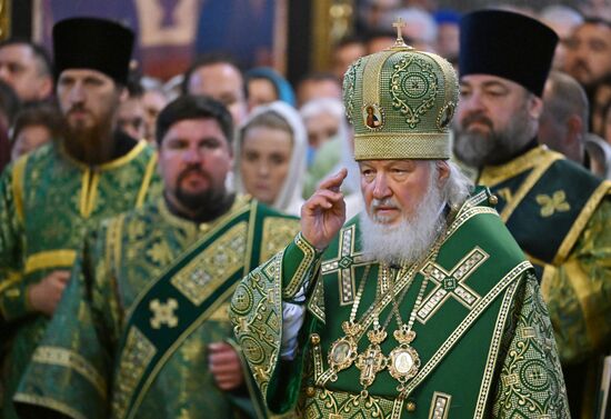 Патриаршее служение в Свято-Троицкой Сергиевой Лавре