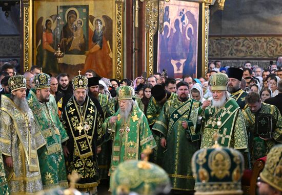 Патриаршее служение в Свято-Троицкой Сергиевой Лавре