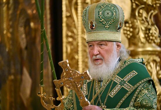 Патриаршее служение в Свято-Троицкой Сергиевой Лавре