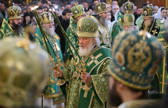 Патриаршее служение в Свято-Троицкой Сергиевой Лавре