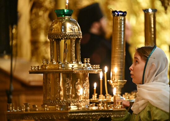 Патриаршее служение в Свято-Троицкой Сергиевой Лавре