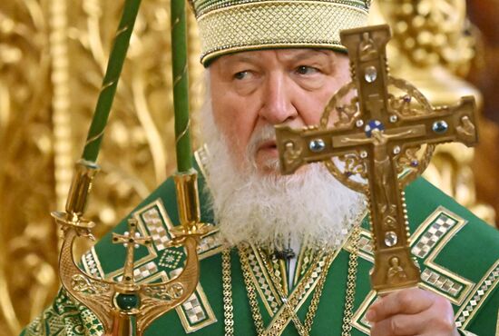 Патриаршее служение в Свято-Троицкой Сергиевой Лавре