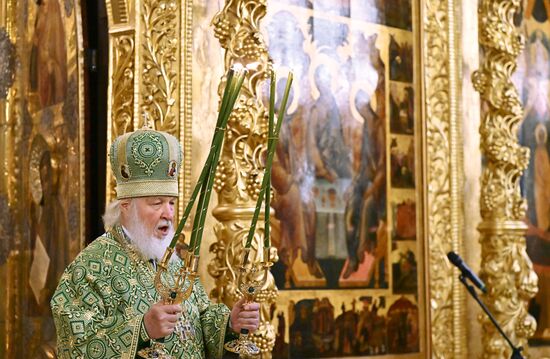 Патриаршее служение в Свято-Троицкой Сергиевой Лавре