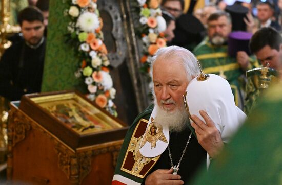 Патриаршее служение в Свято-Троицкой Сергиевой Лавре