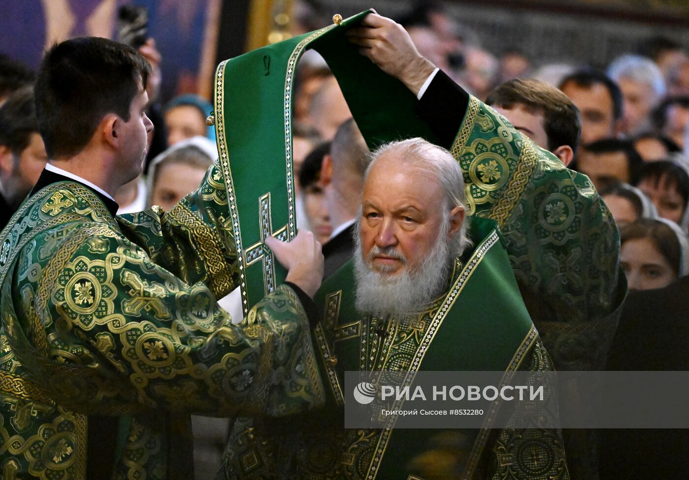 Патриаршее служение в Свято-Троицкой Сергиевой Лавре