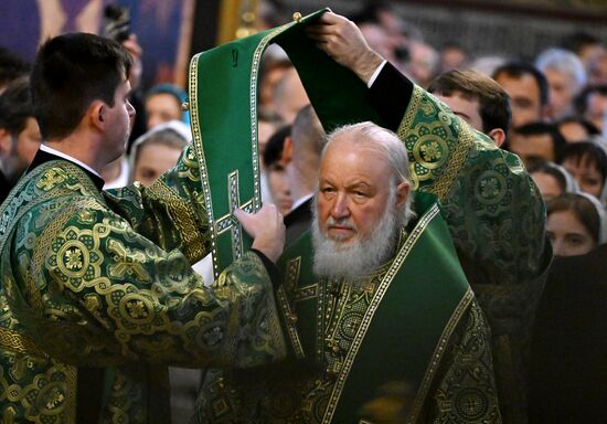 Патриаршее служение в Свято-Троицкой Сергиевой Лавре