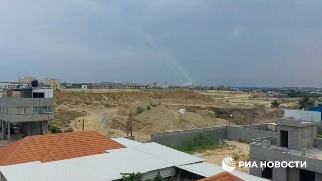 Так выглядит новый ракетный удар по Израилю из Газы