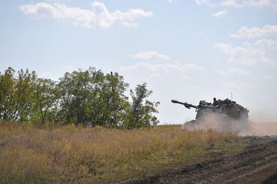 Боевая работа артиллеристов в Запорожской области