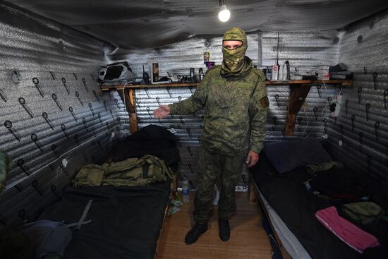 Подготовка мотострелковых подразделений к зимнему периоду в Запорожской области