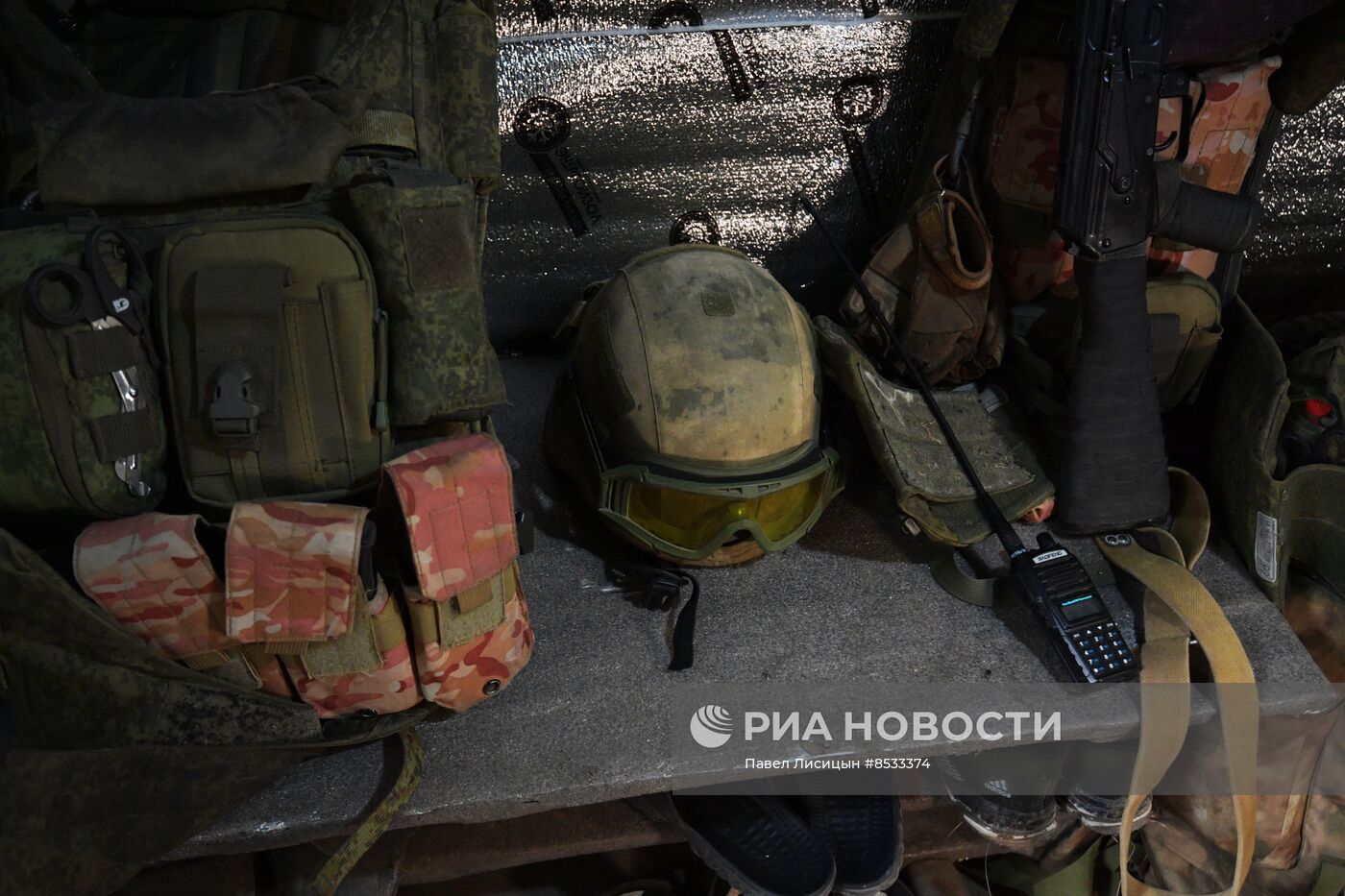 Подготовка мотострелковых подразделений к зимнему периоду в Запорожской области