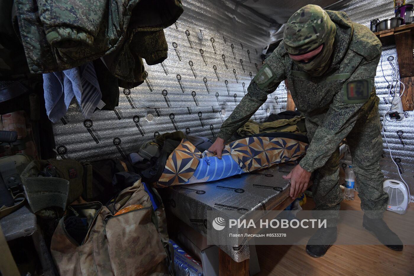 Подготовка мотострелковых подразделений к зимнему периоду в Запорожской области