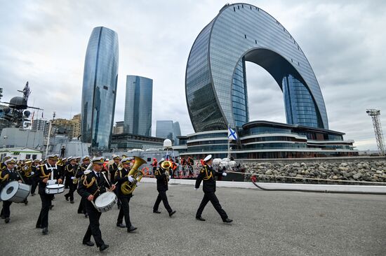 Российский корабль-ракетоносец "Татарстан" прибыл в Баку