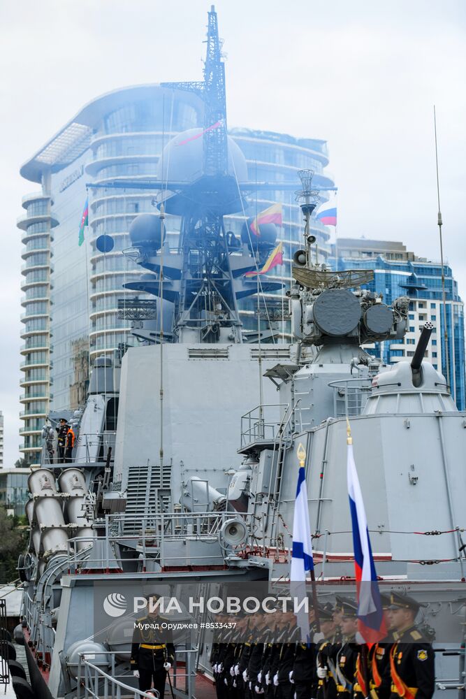Российский корабль-ракетоносец "Татарстан" прибыл в Баку