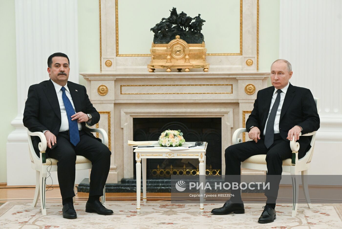 Встреча президента РФ В. Путина с премьер-министром Ирака М. ас-Судани