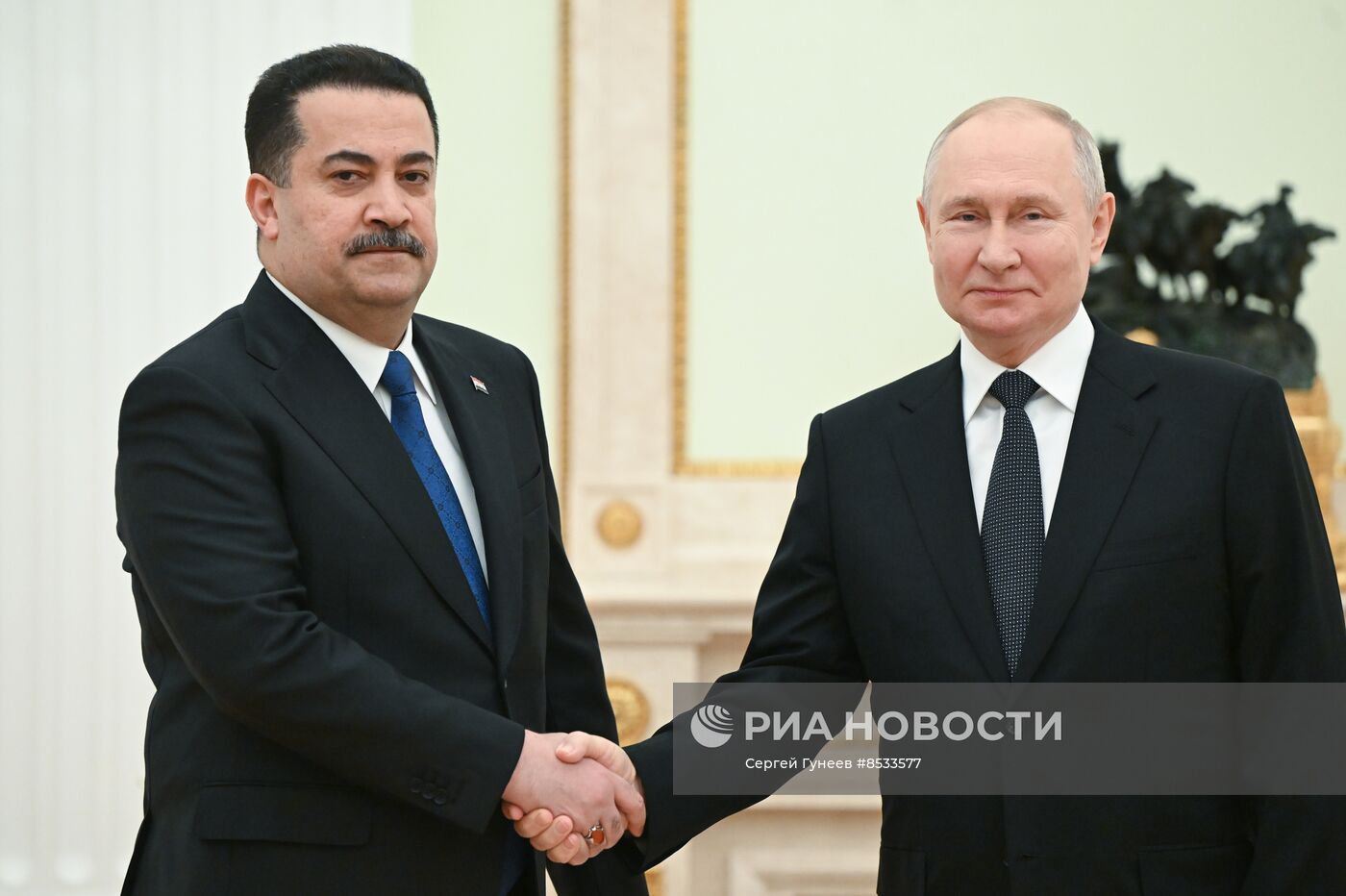 Встреча президента РФ В. Путина с премьер-министром Ирака М. ас-Судани