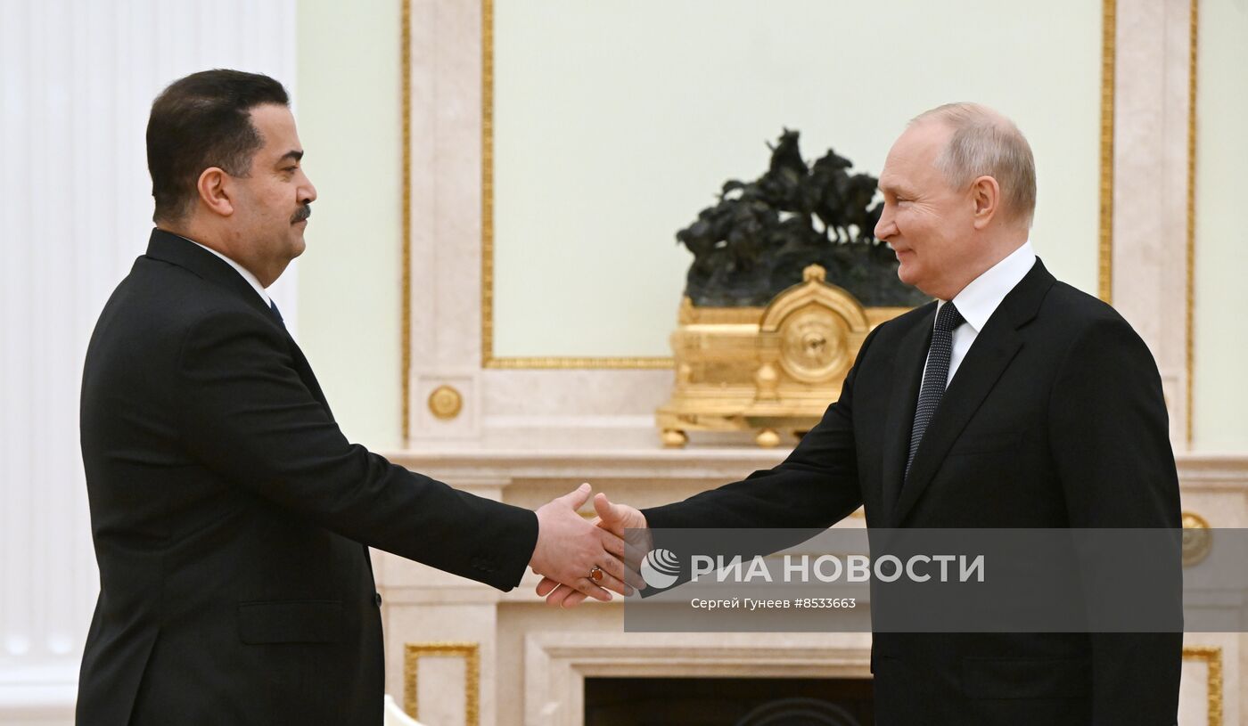 Встреча президента РФ В. Путина с премьер-министром Ирака М. ас-Судани