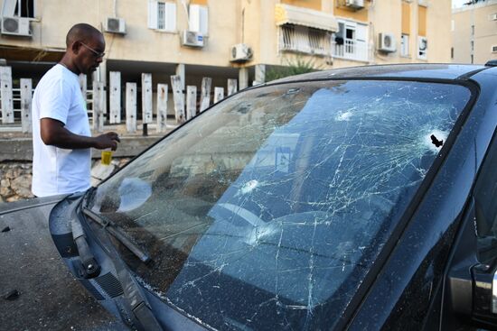 Обстановка в израильском городе Ашкелон