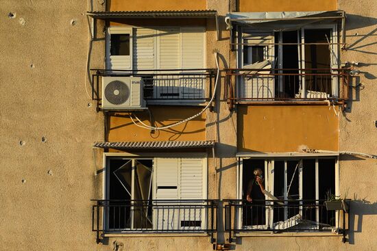 Обстановка в израильском городе Ашкелон