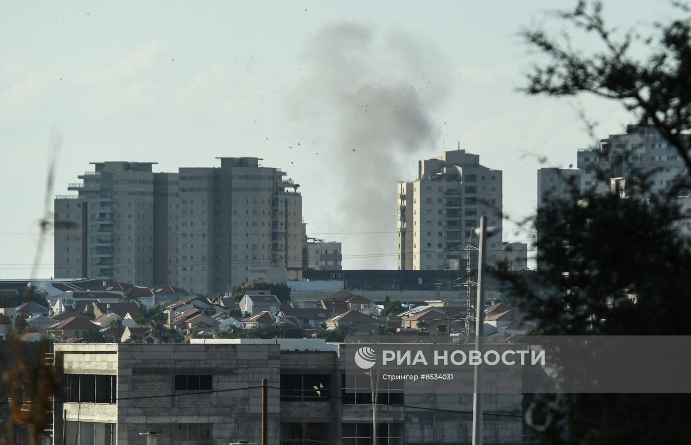 Обстановка в израильском городе Ашкелон