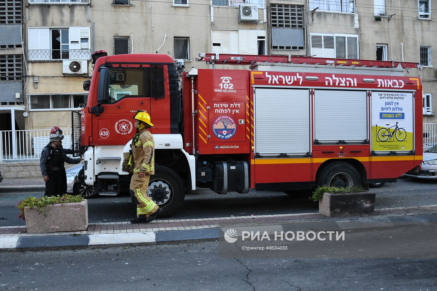 Обстановка в израильском городе Ашкелон