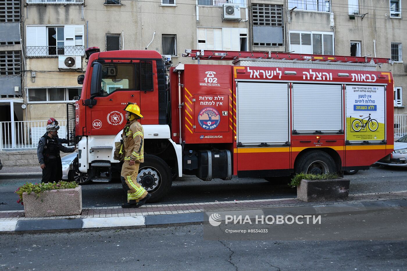 Обстановка в израильском городе Ашкелон