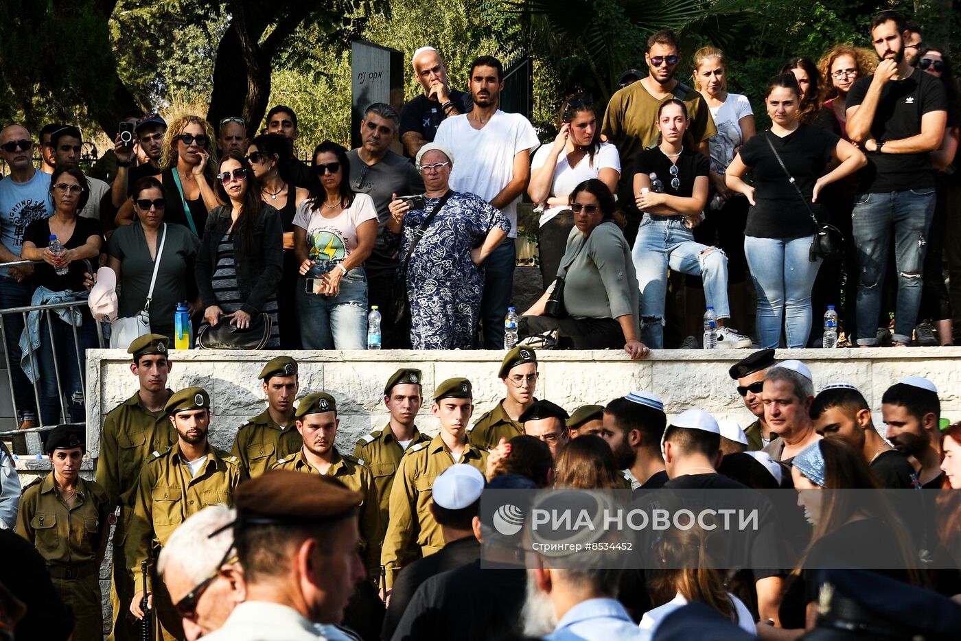 Похороны израильских военных, погибших в результате обострения палестино-израильского конфликта