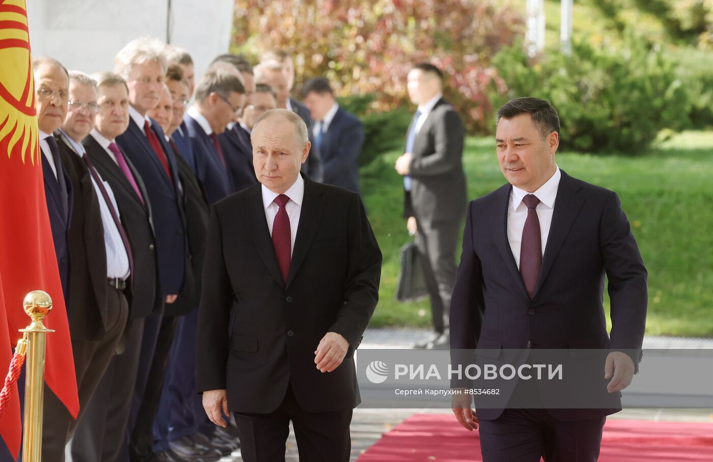 Визит президента РФ В. Путина в Киргизию