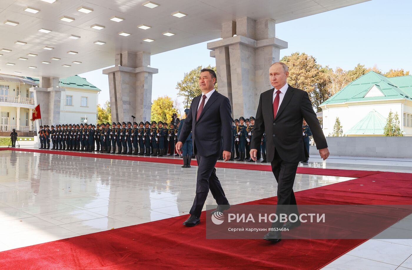 Визит президента РФ В. Путина в Киргизию