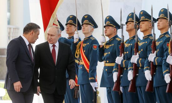 Визит президента РФ В. Путина в Киргизию