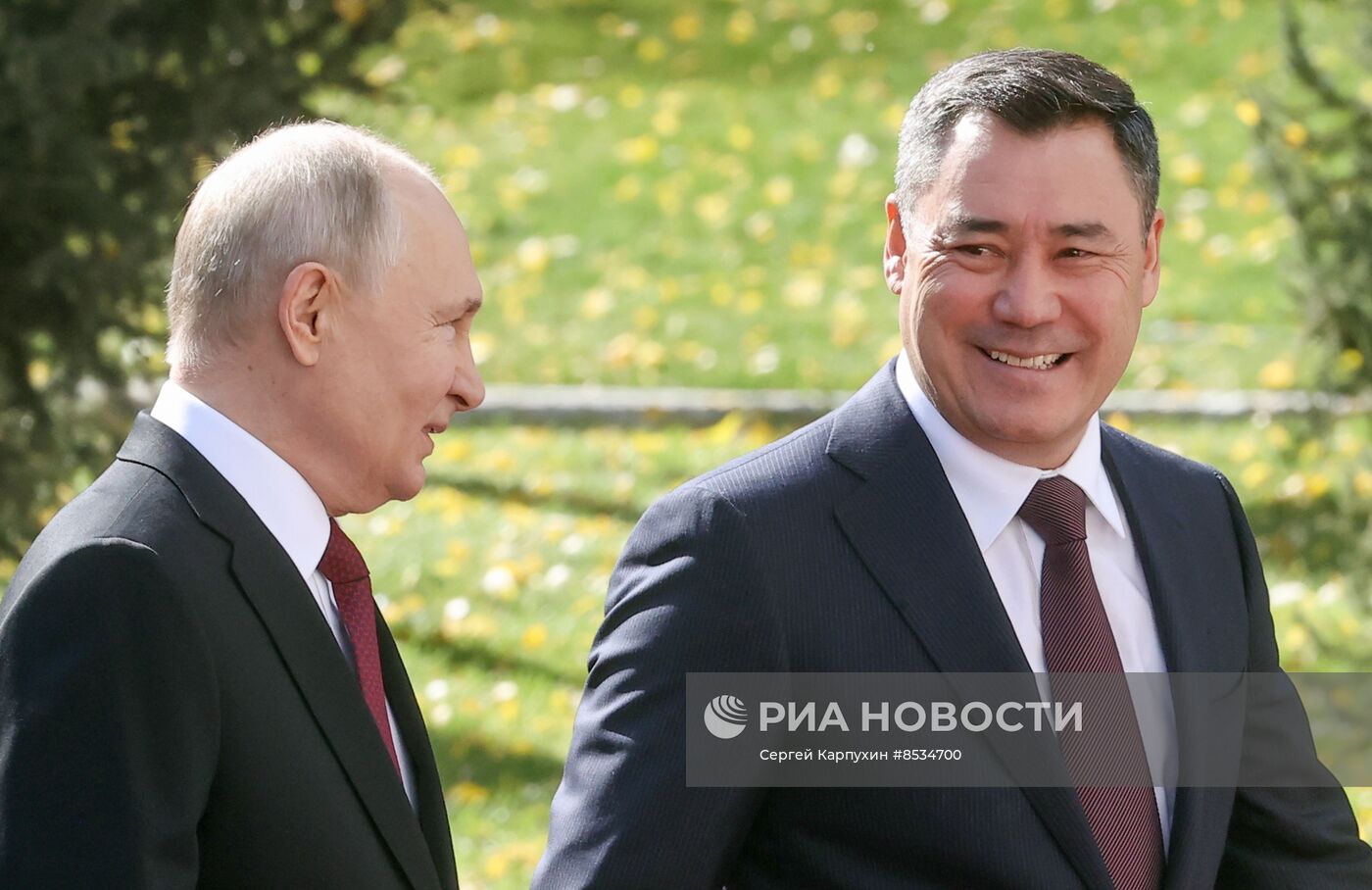 Визит президента РФ В. Путина в Киргизию