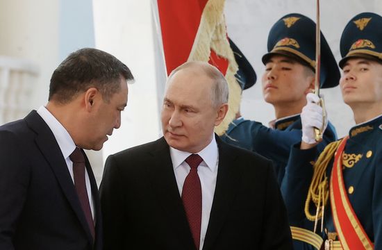 Визит президента РФ В. Путина в Киргизию