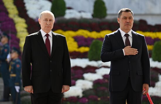 Визит президента РФ В. Путина в Киргизию