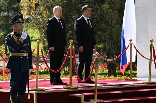 Визит президента РФ В. Путина в Киргизию