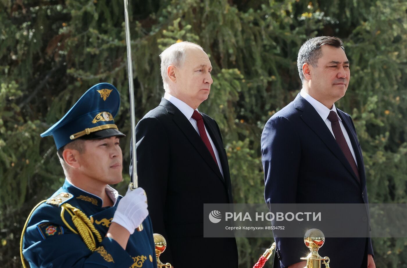 Визит президента РФ В. Путина в Киргизию