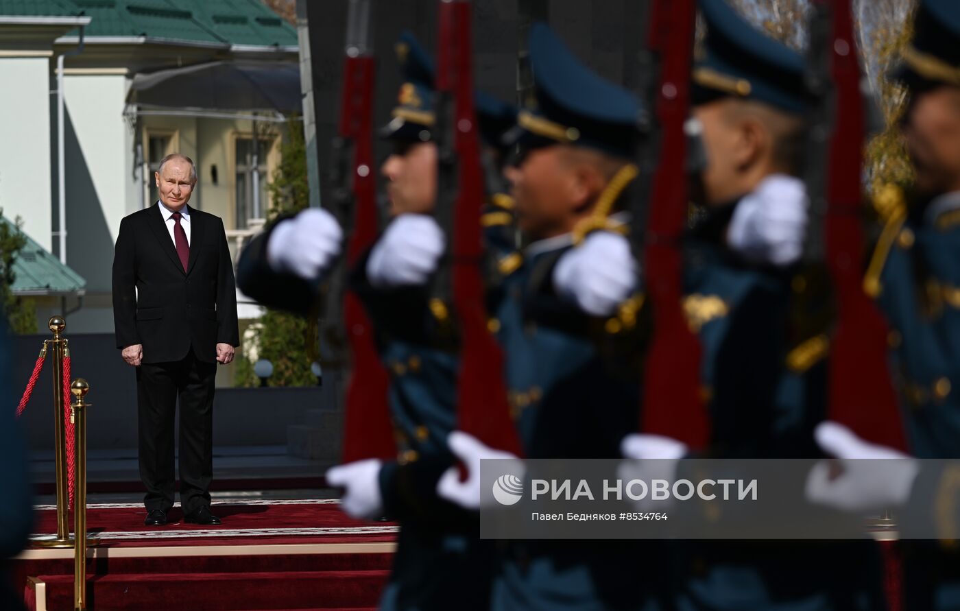 Визит президента РФ В. Путина в Киргизию