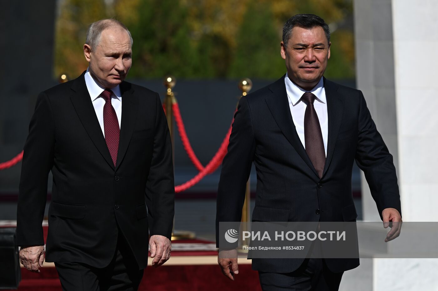 Визит президента РФ В. Путина в Киргизию