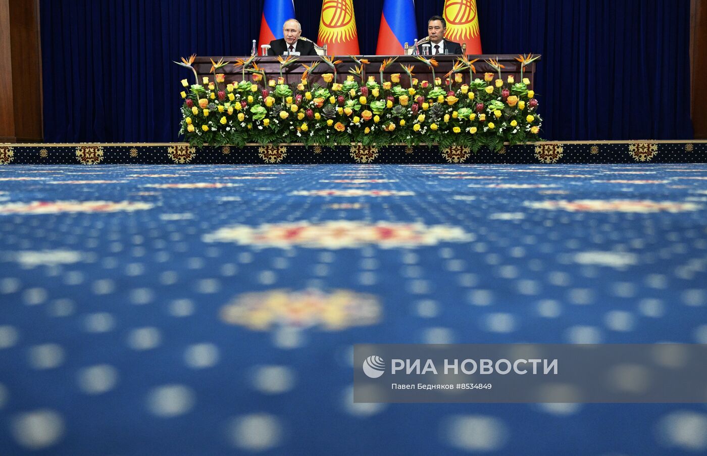 Визит президента РФ В. Путина в Киргизию