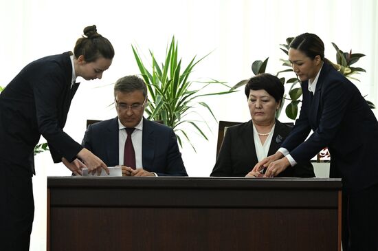 Визит президента РФ В. Путина в Киргизию