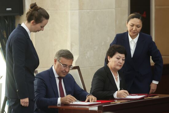 Визит президента РФ В. Путина в Киргизию