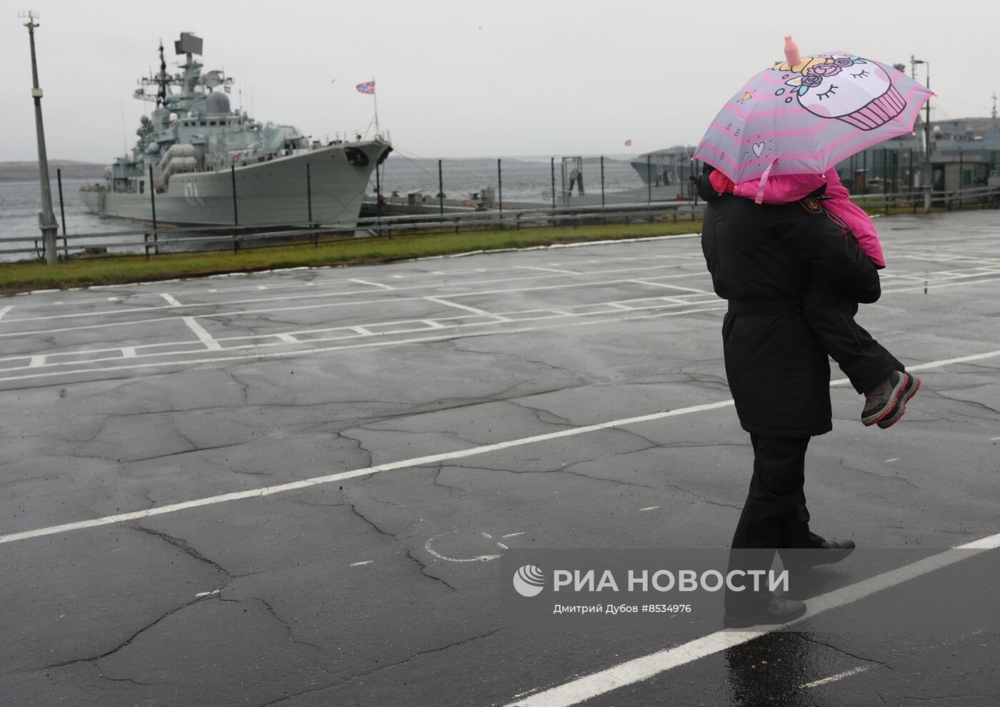 Встреча кораблей Северного флота из арктического похода в Североморске