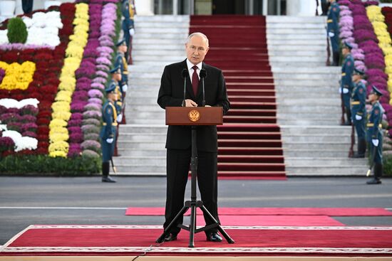 Визит президента РФ В. Путина в Киргизию