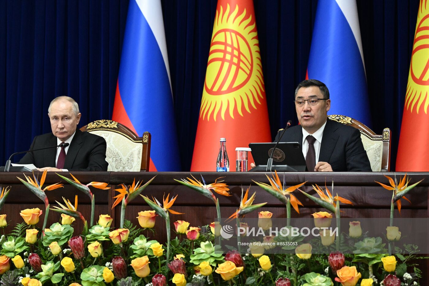 Визит президента РФ В. Путина в Киргизию